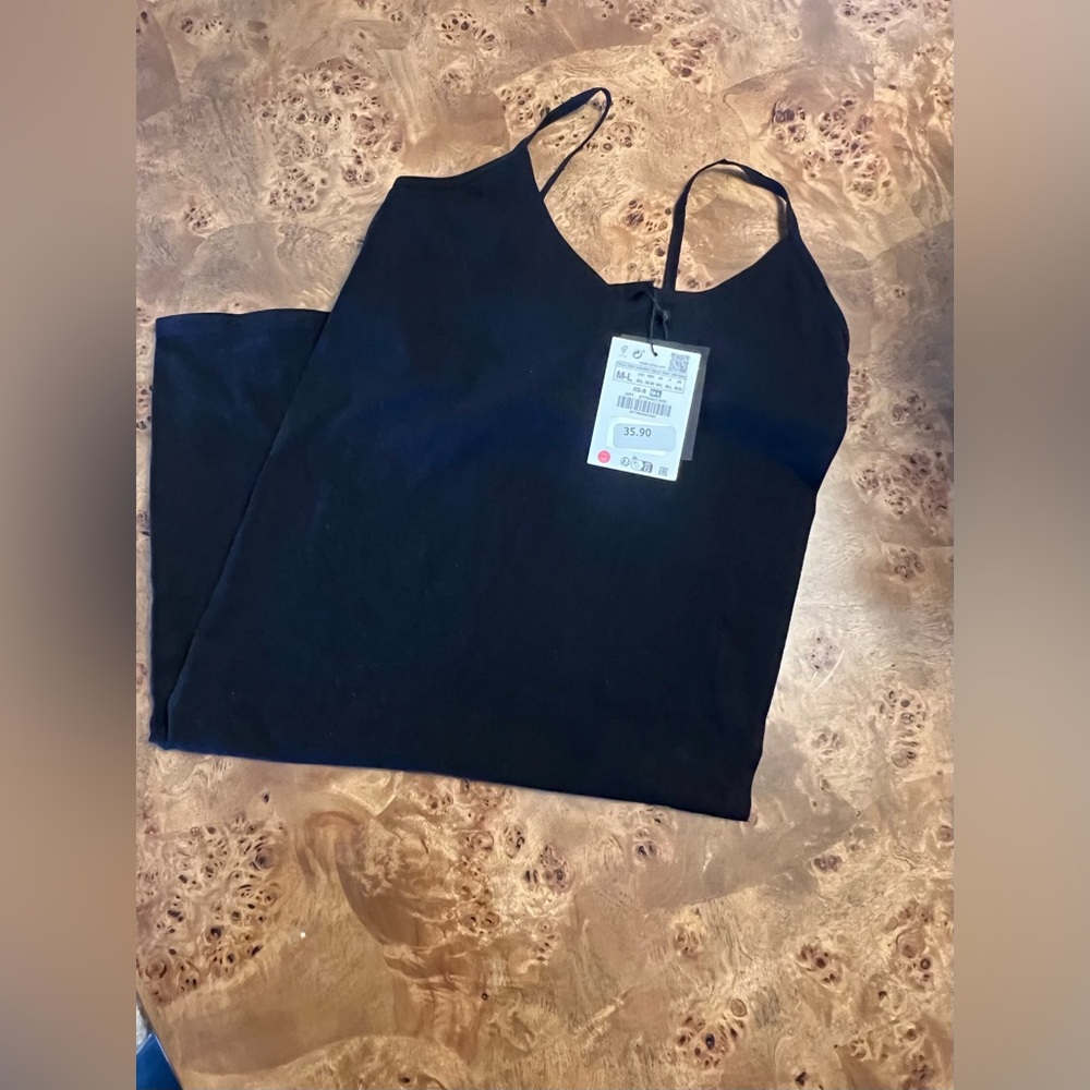 Zara Black Seamless Mini Dress - Picture 2 of 4